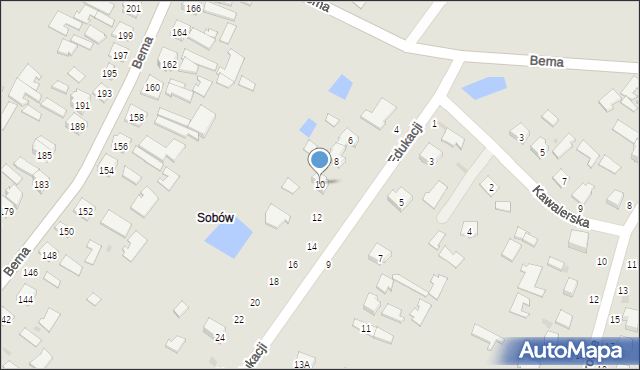 Tarnobrzeg, Edukacji, 10, mapa Tarnobrzegu