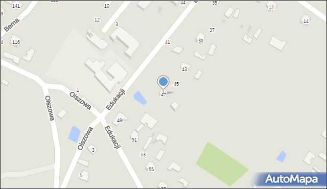 Tarnobrzeg, Edukacji, 47, mapa Tarnobrzegu