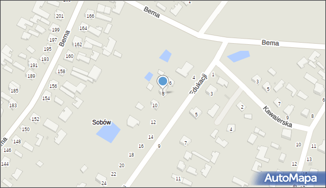 Tarnobrzeg, Edukacji, 8, mapa Tarnobrzegu