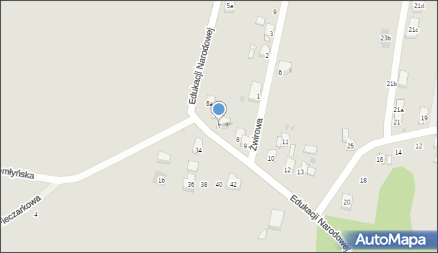 Tarnowskie Góry, Edukacji Narodowej, 7, mapa Tarnowskie Góry