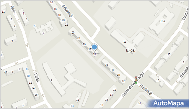 Tychy, Edukacji, 34, mapa Tychów
