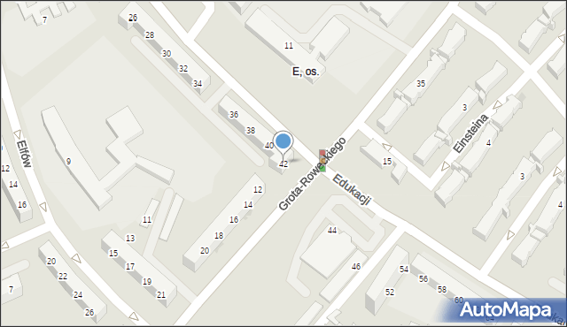 Tychy, Edukacji, 42, mapa Tychów