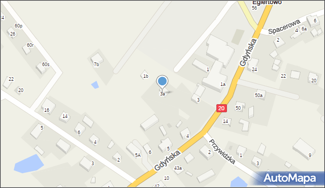 Egiertowo, Egiertowo, 3a, mapa Egiertowo