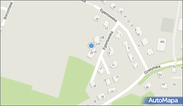 Gdańsk, Egiertowska, 21, mapa Gdańska