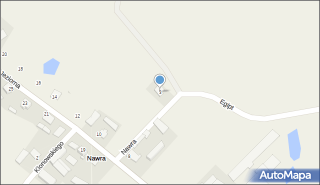 Nawra, Egipt, 3, mapa Nawra