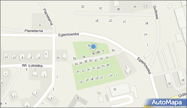 Przywidz, Egiertowska, 5C, mapa Przywidz