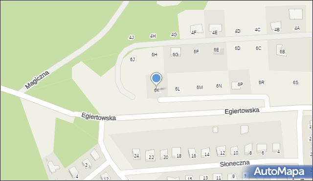 Przywidz, Egiertowska, 6K, mapa Przywidz