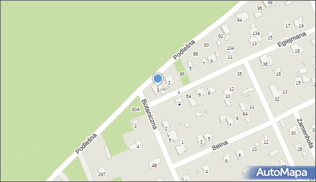 Radom, Egiejmana Bolesława, 1, mapa Radomia