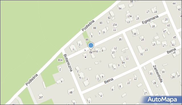 Radom, Egiejmana Bolesława, 6a, mapa Radomia