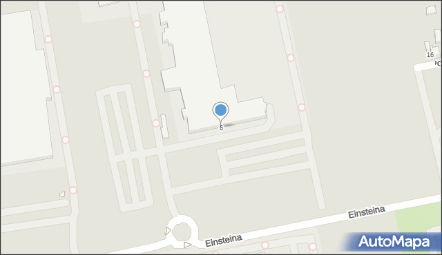 Gliwice, Einsteina Alberta, 6, mapa Gliwic