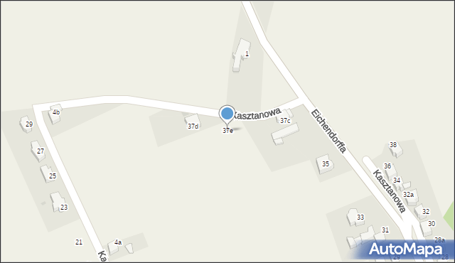 Łubowice, Eichendorffa, 37e, mapa Łubowice