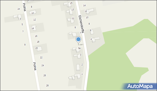 Łubowice, Eichendorffa, 5, mapa Łubowice