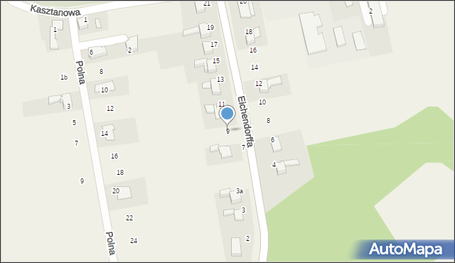 Łubowice, Eichendorffa, 9, mapa Łubowice