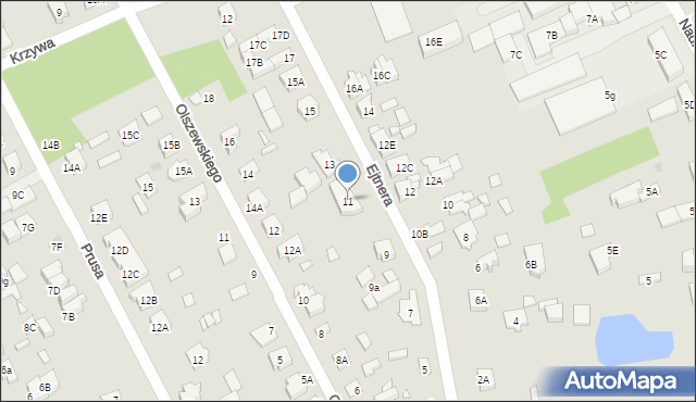 Kobyłka, Ejtnera, 11, mapa Kobyłka