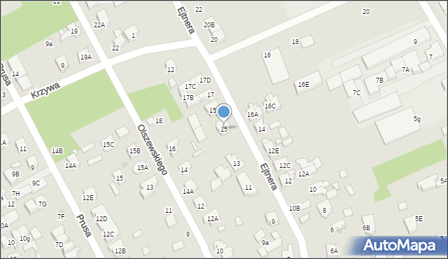 Kobyłka, Ejtnera, 15, mapa Kobyłka