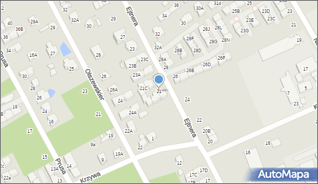 Kobyłka, Ejtnera, 21, mapa Kobyłka