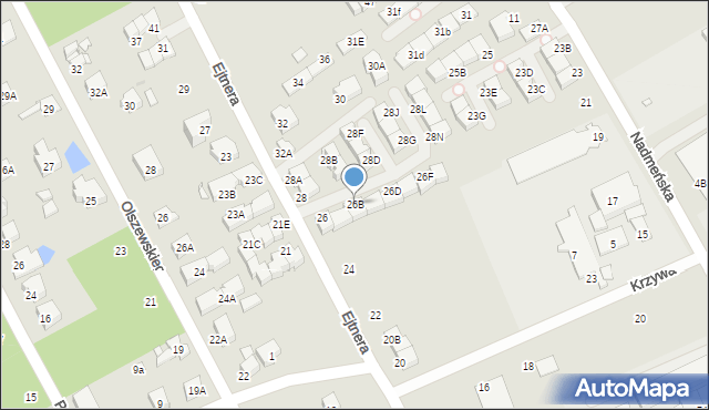 Kobyłka, Ejtnera, 26B, mapa Kobyłka