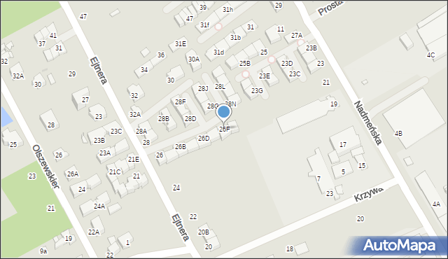 Kobyłka, Ejtnera, 26F, mapa Kobyłka