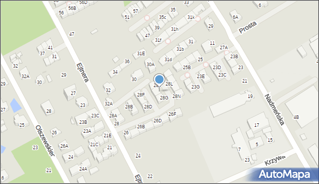 Kobyłka, Ejtnera, 28H, mapa Kobyłka