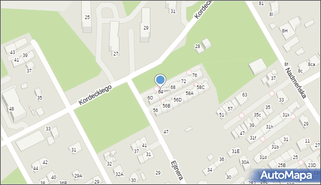 Kobyłka, Ejtnera, 64, mapa Kobyłka
