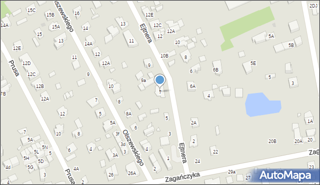 Kobyłka, Ejtnera, 7, mapa Kobyłka