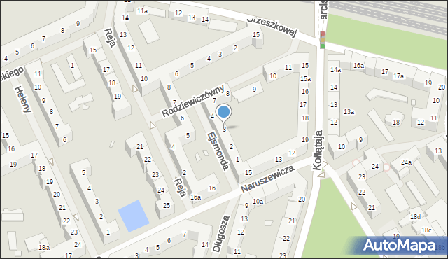 Szczecin, Ejsmonda Juliana, 3, mapa Szczecina