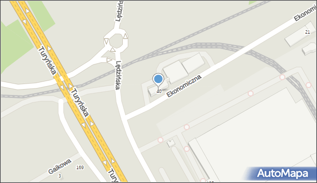 Bieruń, Ekonomiczna, 40, mapa Bieruń