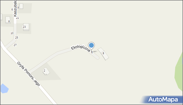 Kielno, Ekologiczna, 6, mapa Kielno