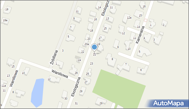 Mierzyn, Ekologiczna, 21, mapa Mierzyn