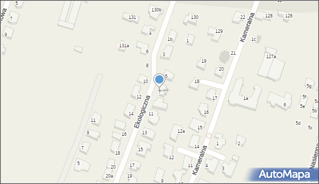 Mierzyn, Ekologiczna, 7, mapa Mierzyn