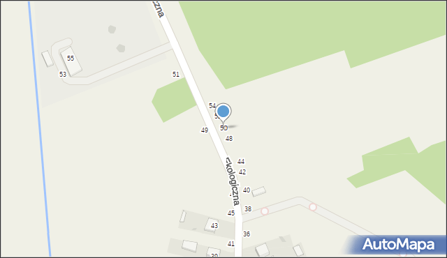 Mniów, Ekologiczna, 50, mapa Mniów