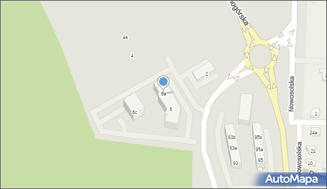 Nowa Sól, Ekonomiczna, 6a, mapa Nowa Sól