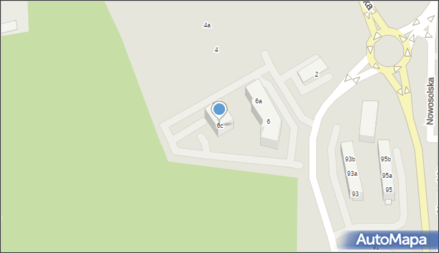 Nowa Sól, Ekonomiczna, 6c, mapa Nowa Sól