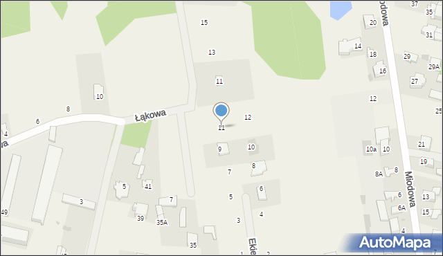 Nowe Iganie, Ekielskiego Aleksandra, kpt., 11, mapa Nowe Iganie