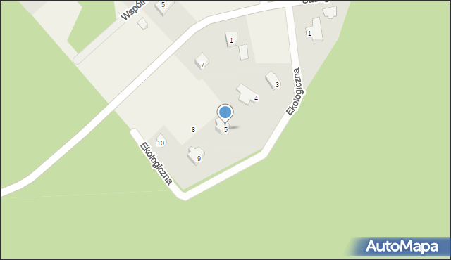 Rywałd, Ekologiczna, 5, mapa Rywałd