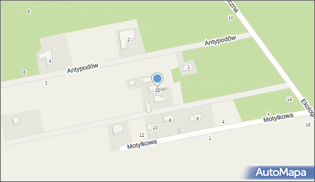 Skuły, Ekologiczna, 12, mapa Skuły