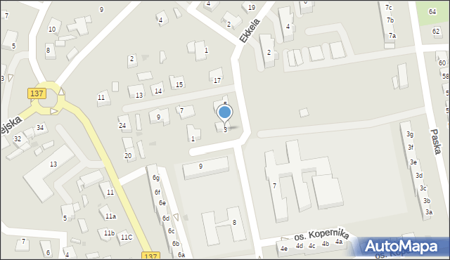 Sulęcin, Ekkela Dikusa, 3, mapa Sulęcin