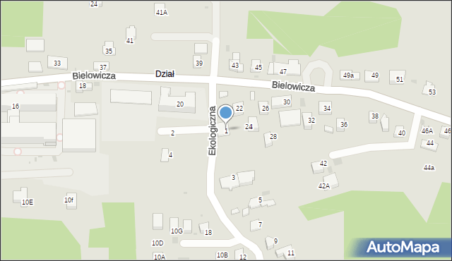 Świątniki Górne, Ekologiczna, 1, mapa Świątniki Górne