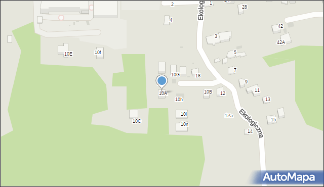 Świątniki Górne, Ekologiczna, 10A, mapa Świątniki Górne