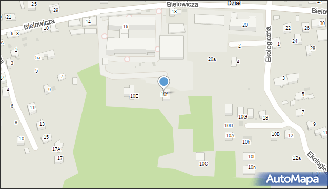 Świątniki Górne, Ekologiczna, 10f, mapa Świątniki Górne