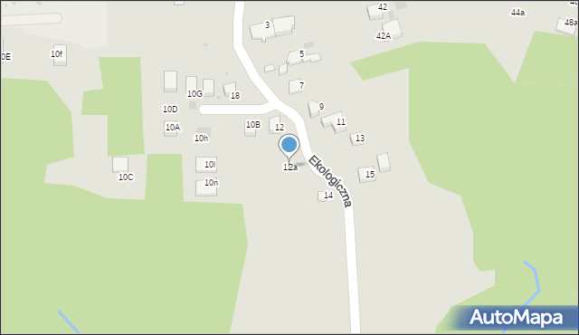 Świątniki Górne, Ekologiczna, 12a, mapa Świątniki Górne