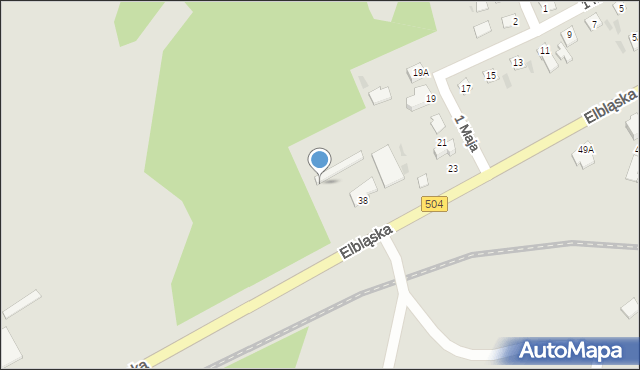 Braniewo, Elbląska, 38a, mapa Braniewo