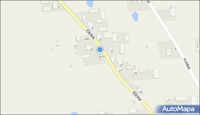 Cimochy, Ełcka, 11, mapa Cimochy