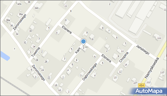 Dobrzeń Wielki, Elsnera Józefa, 1, mapa Dobrzeń Wielki