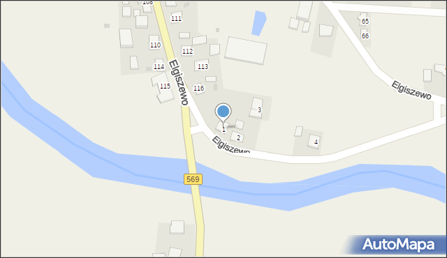 Elgiszewo, Elgiszewo, 1, mapa Elgiszewo