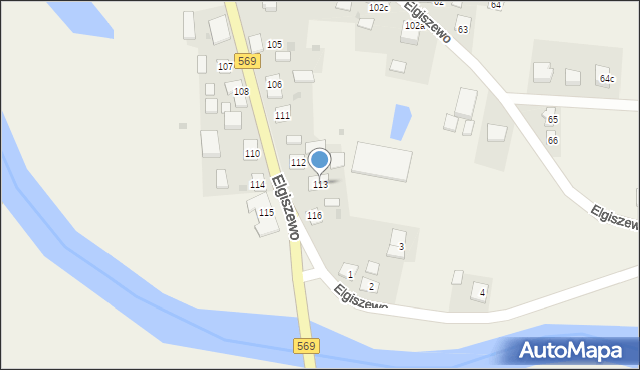 Elgiszewo, Elgiszewo, 113, mapa Elgiszewo