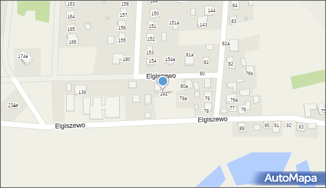 Elgiszewo, Elgiszewo, 141, mapa Elgiszewo