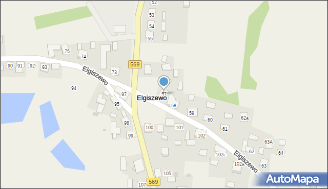 Elgiszewo, Elgiszewo, 57, mapa Elgiszewo