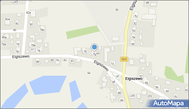Elgiszewo, Elgiszewo, 74, mapa Elgiszewo