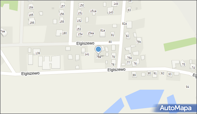 Elgiszewo, Elgiszewo, 79a, mapa Elgiszewo